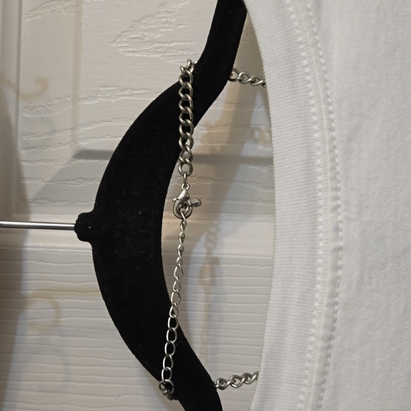 3 for $20☢️Necklace,silver toned,yellow,amber colour,chain,heart,love,fun, - Picture 7 of 7